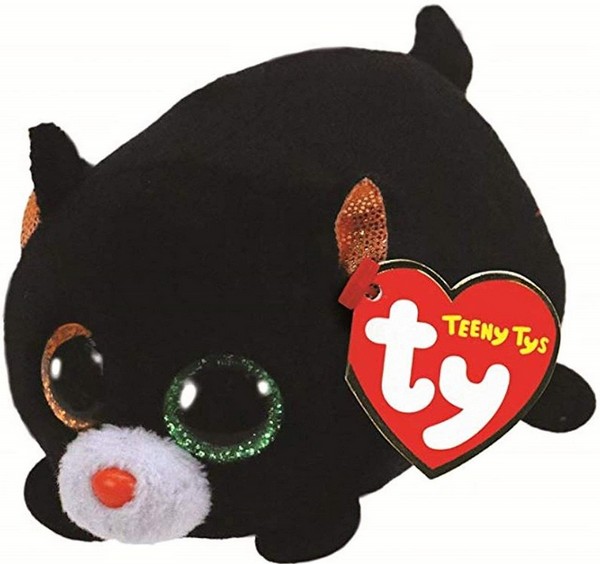 The Teeny Tys Collection TREAT Cat Plush, 9cm, Black